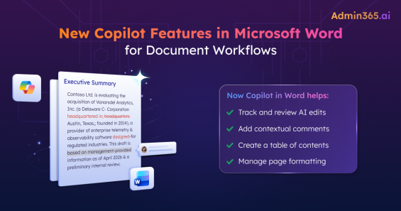 Copilot Adds New Document Workflow Capabilities to Word