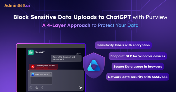 Prevent Users from Uploading Sensitive Data to ChatGPT Using Purview