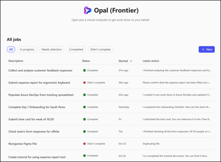 Reuse Previous Tasks in Opal (frontier)