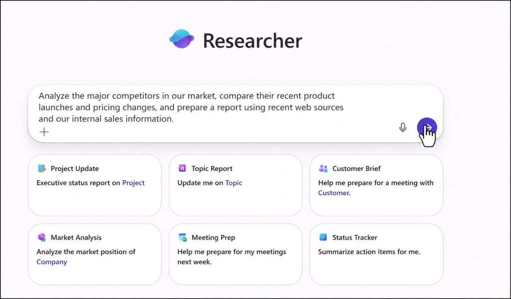 Researcher Agent in Microsoft Copilot